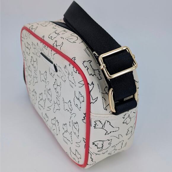 Radley London Sketch Street Crossbody Bag Scottie Dog Print Small Zippered Purse - Picture 12 of 15